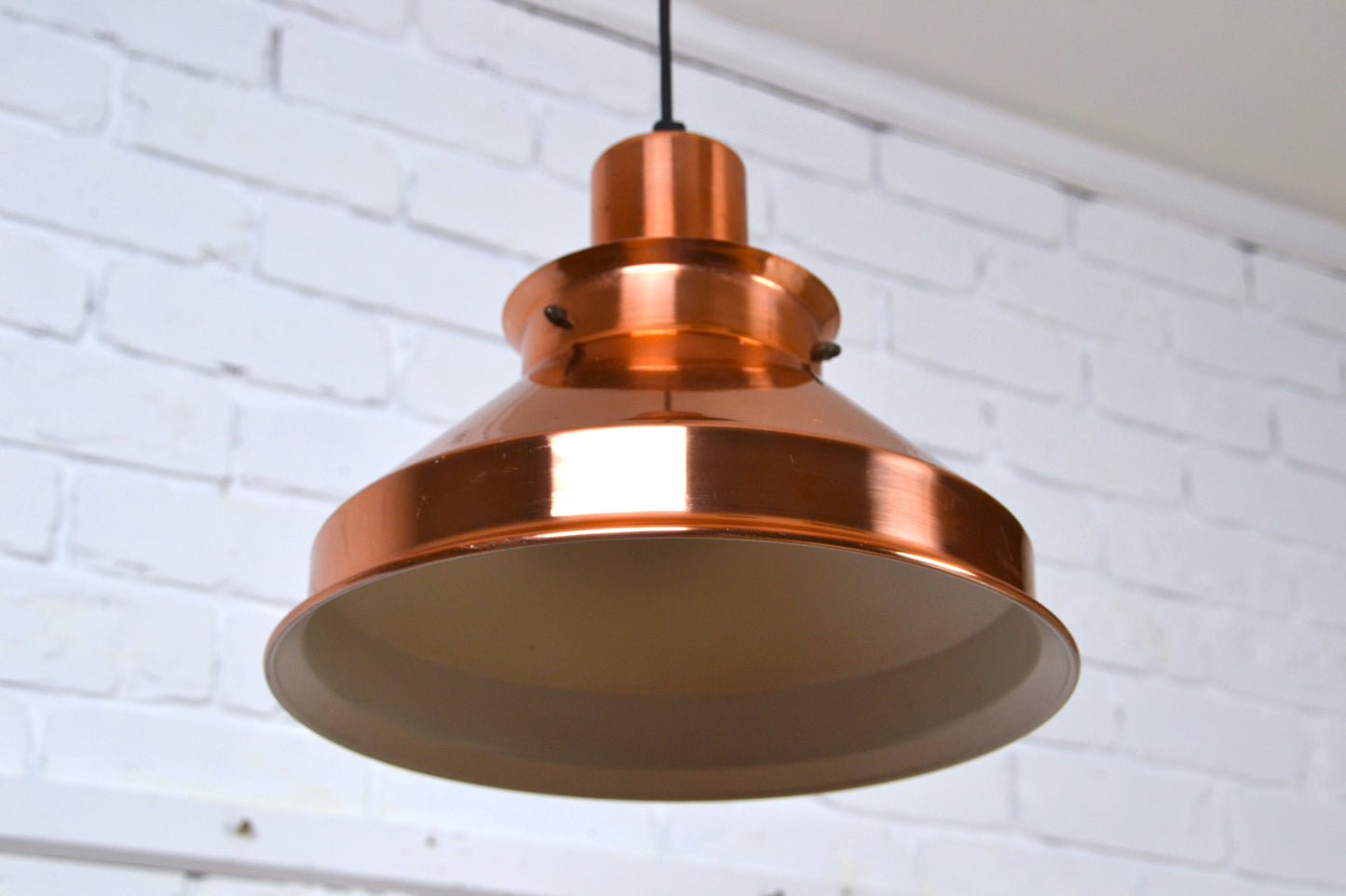 Vintage Danish medium copper pendant