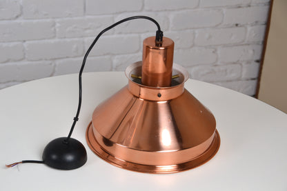 Vintage Danish medium copper pendant