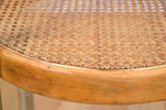 Load image into Gallery viewer, Vintage Italian / Bauhaus style chrome &amp; rattan side chair / restored

