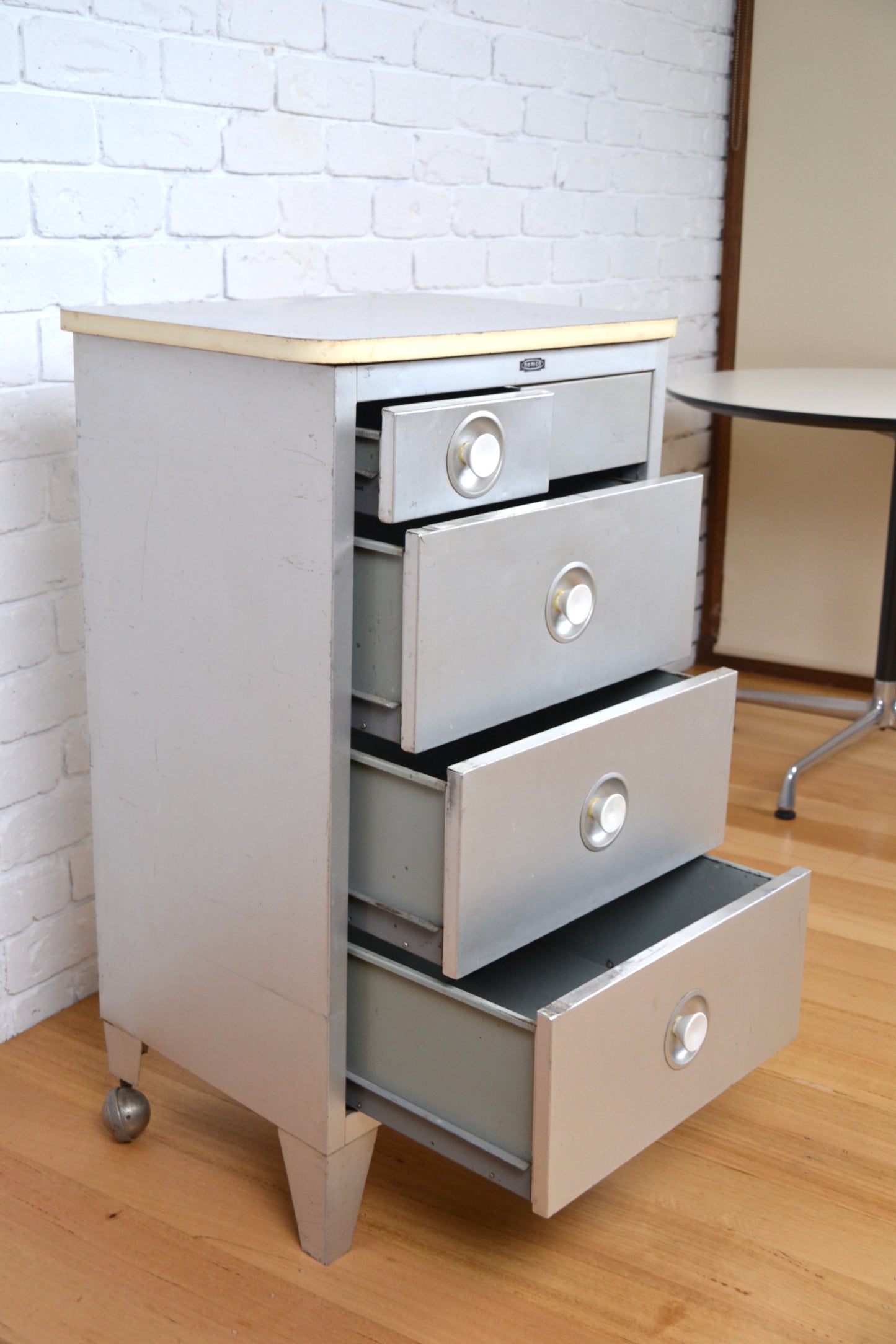Mid century Namco industrial chest