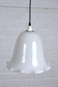 Vintage Murano style glass bell pendant light