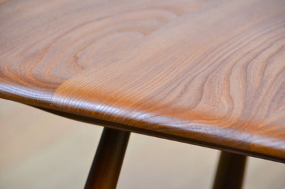 Rare Mid century drop leaf extension coffee table by Ercol - British mcm restored Elm / Beech