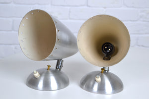 Pair mid century Australian large wall sconces by Daydream