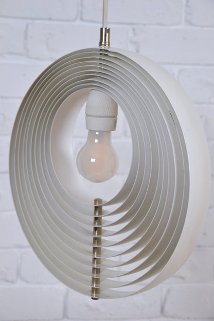 Original Verner Panton 'Moon' spiral ceiling pendant light by Frandsen Lighting a/f Denmark