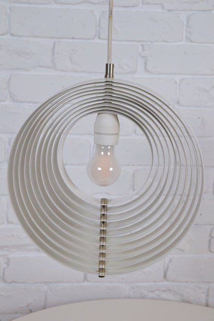 Original Verner Panton 'Moon' spiral ceiling pendant light by Frandsen Lighting a/f Denmark