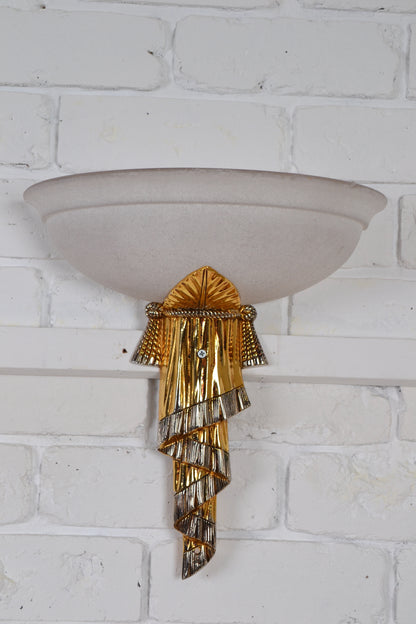 Art Deco / Regency 1980s revival decorative wall light by Bejorama SL lighting Spain