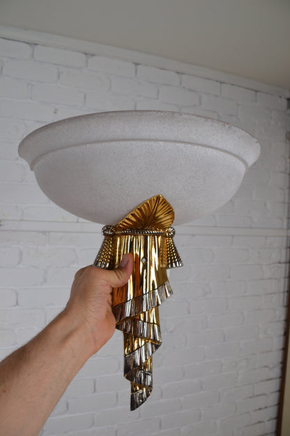 Art Deco / Regency 1980s revival decorative wall light by Bejorama SL lighting Spain