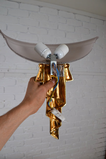 Art Deco / Regency 1980s revival decorative wall light by Bejorama SL lighting Spain