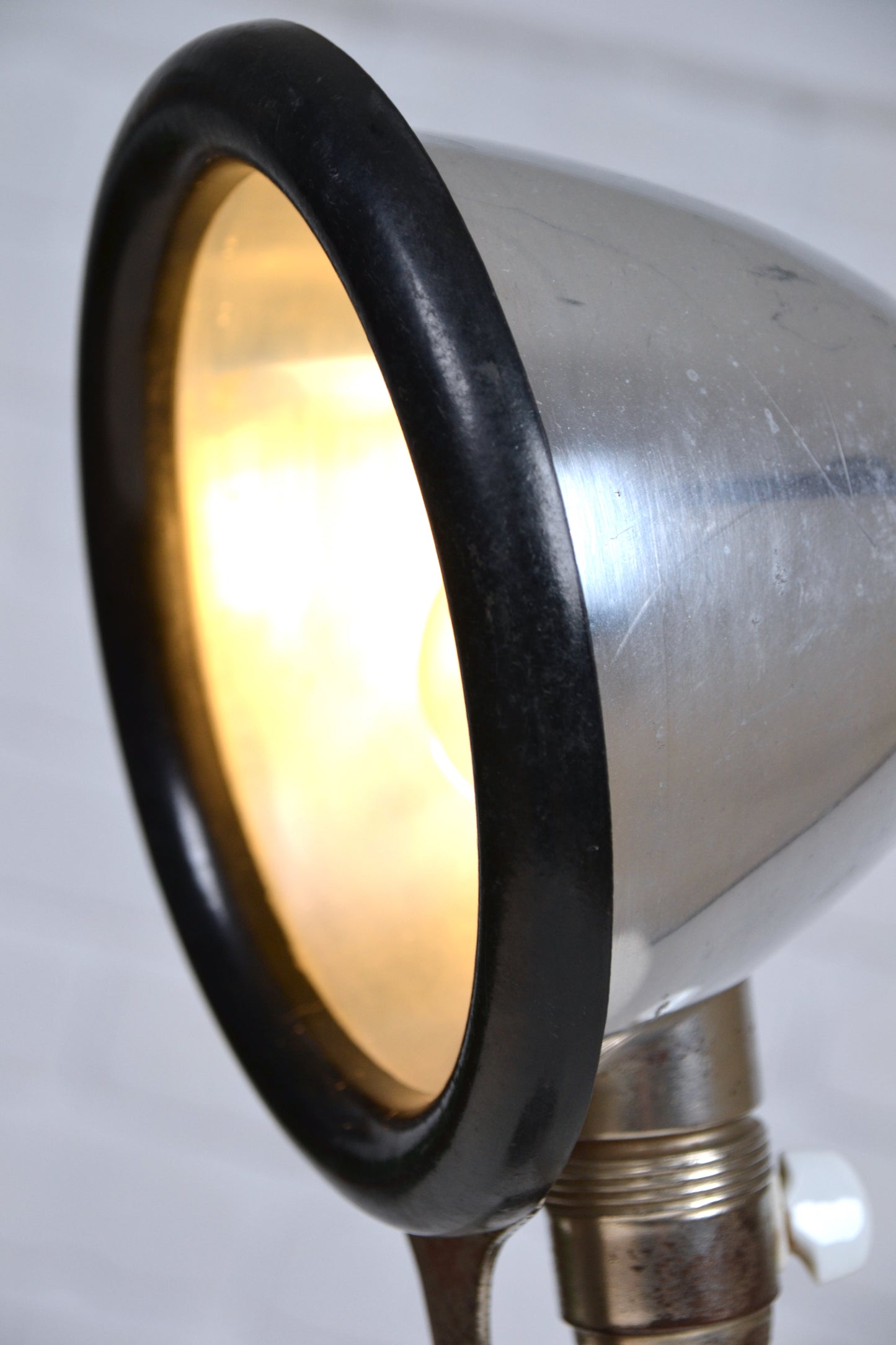 Vintage European industrial goose-neck lamp