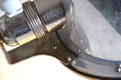 Vintage European industrial goose-neck lamp