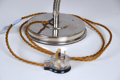 Vintage European industrial goose-neck lamp