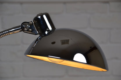Vintage Kasier Leuchten German lamp in chrome / Christian Dell / Bauhaus design