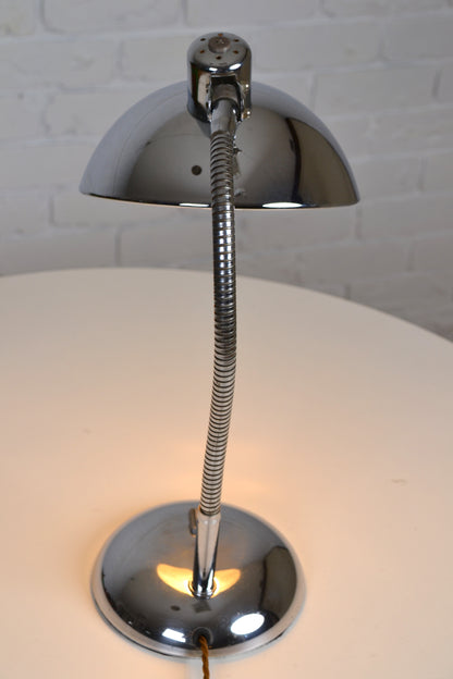 Vintage Kasier Leuchten German lamp in chrome / Christian Dell / Bauhaus design