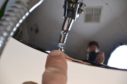 Vintage Kasier Leuchten German lamp in chrome / Christian Dell / Bauhaus design