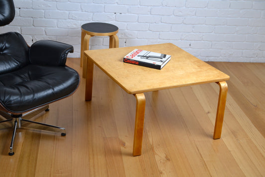 Vintage Scandinavian Birth coffee table Alvar Aalto