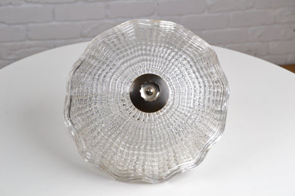Mid centurySwedish Flush-mount Crystal chandelier by Carl Fagerlund / Orrefors x3 available