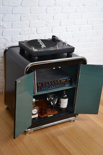 1920s Art Deco hi-fi / drinks cabinet / bedside chest - genuine Bauhaus era 100+years old