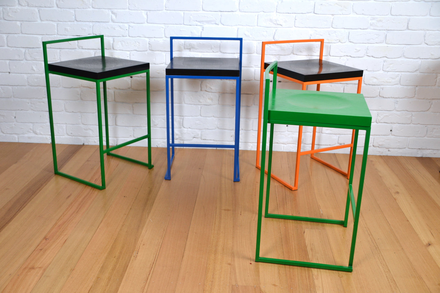 Modern designer bar stool /side table Italy by Enzo Berti