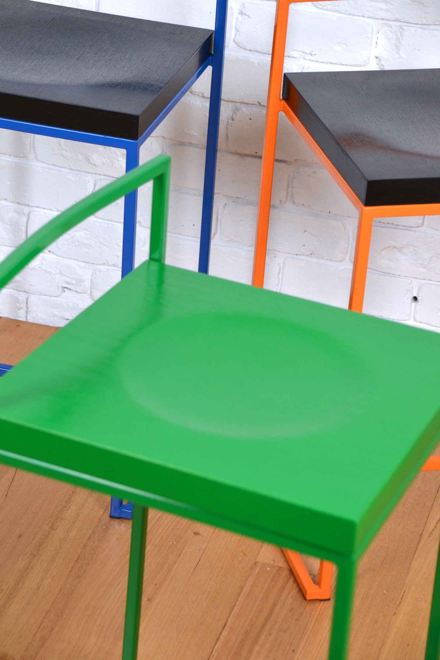 Modern designer bar stool /side table Italy by Enzo Berti