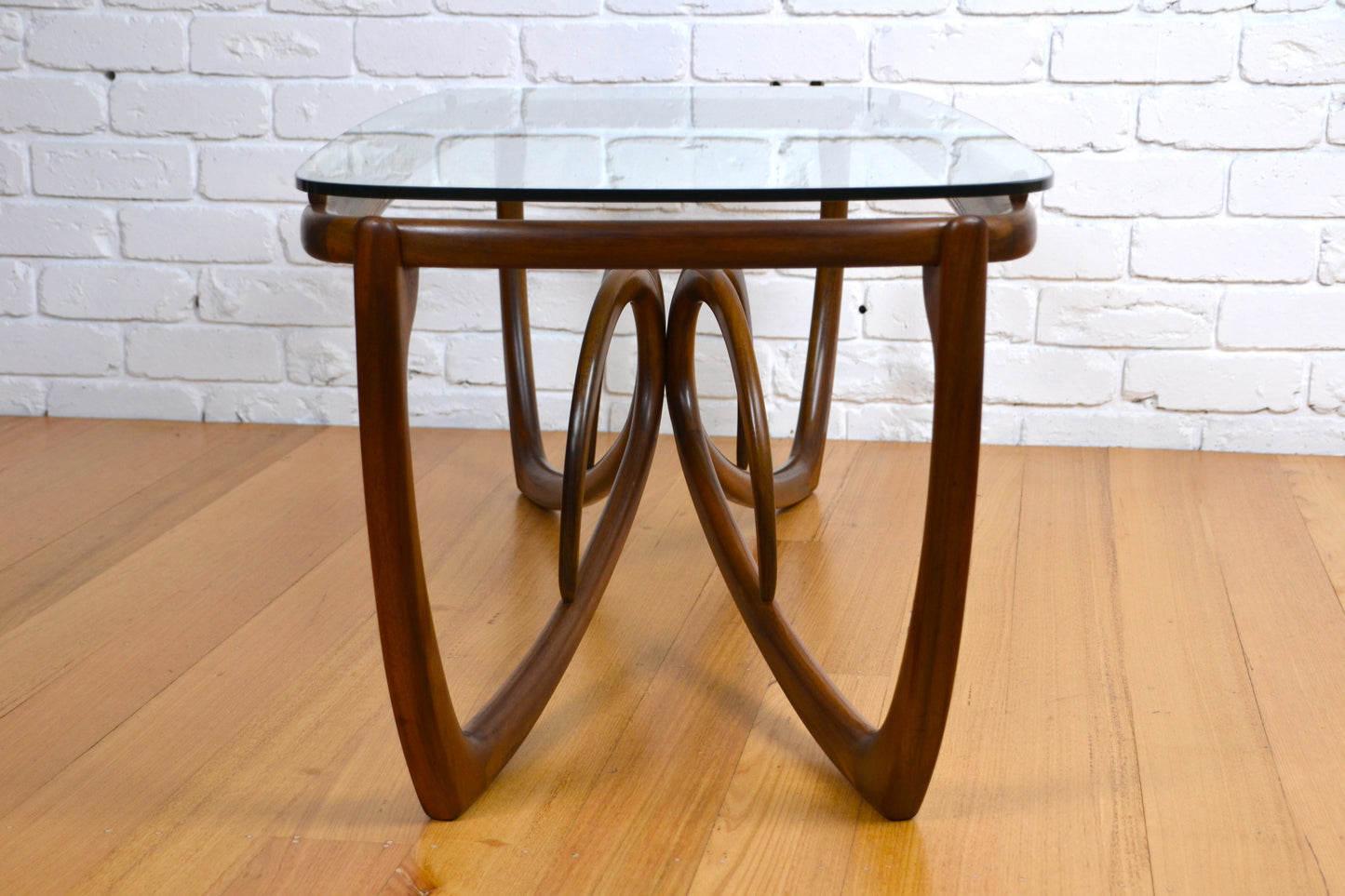 Exquisite Mid century coffee table Jacob Rudowski- Australian mcm Walnut