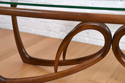 Exquisite Mid century coffee table Jacob Rudowski- Australian mcm Walnut