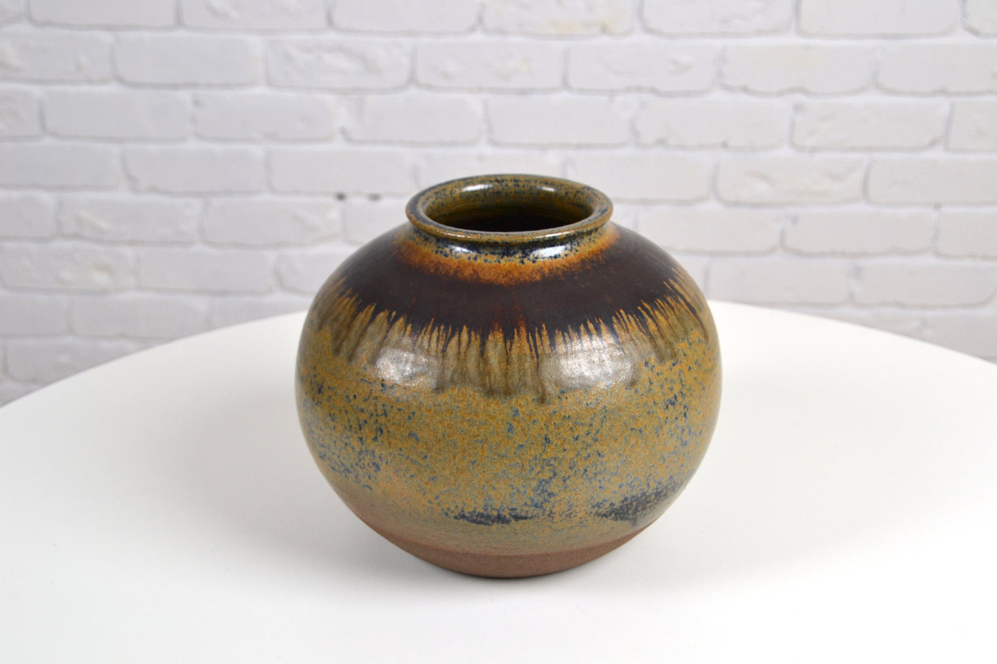 Large impressive vintage stoneware vase- stamped 'Nilsson'