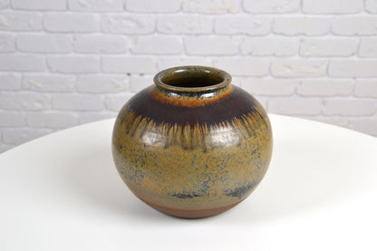 Large impressive vintage stoneware vase- stamped 'Nilsson'