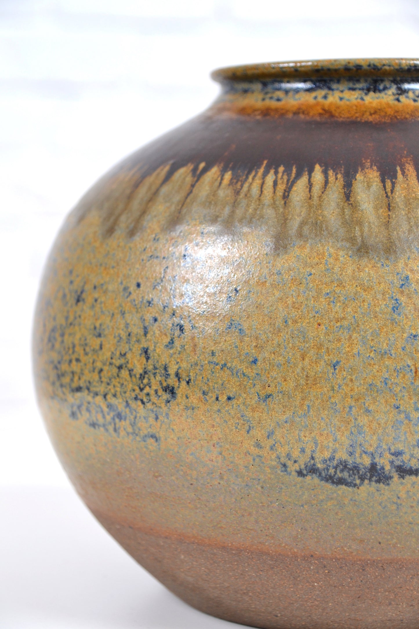 Large impressive vintage stoneware vase- stamped 'Nilsson'