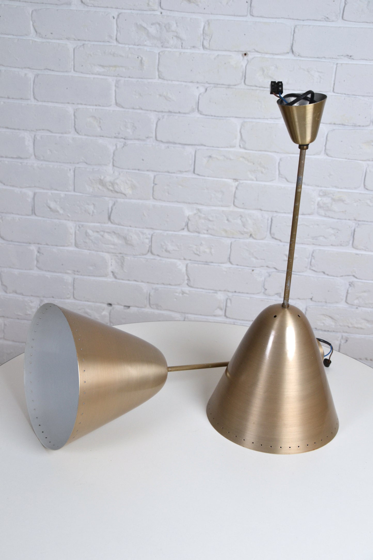 BECO pendant light Australian Mid century by BECO Brown Evans & Co (two available)