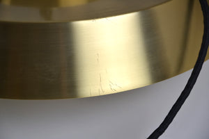 Mid century Danish Brass layered pendant light / Jo Hammerborg / Fog & Mørup