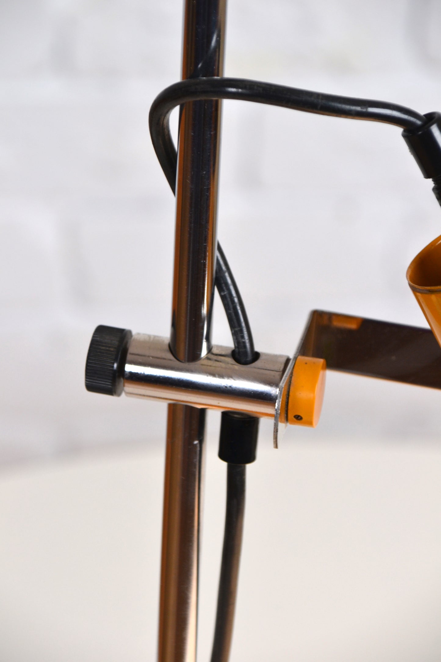 Vintage European adjustable pole desk lamp