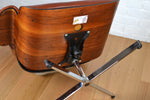 Load image into Gallery viewer, Mid century leather lounge armchair / footstool Plycraft George Mulhauser / Eames - Restored
