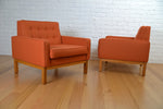 Load image into Gallery viewer, Mid century Florence Knoll armchair- Featherston Interiors RESTORED Warwick eco-wool
