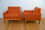 Load image into Gallery viewer, Mid century Florence Knoll armchair- Featherston Interiors RESTORED Warwick eco-wool
