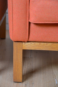 Mid century Florence Knoll armchair- Featherston Interiors RESTORED Warwick eco-wool