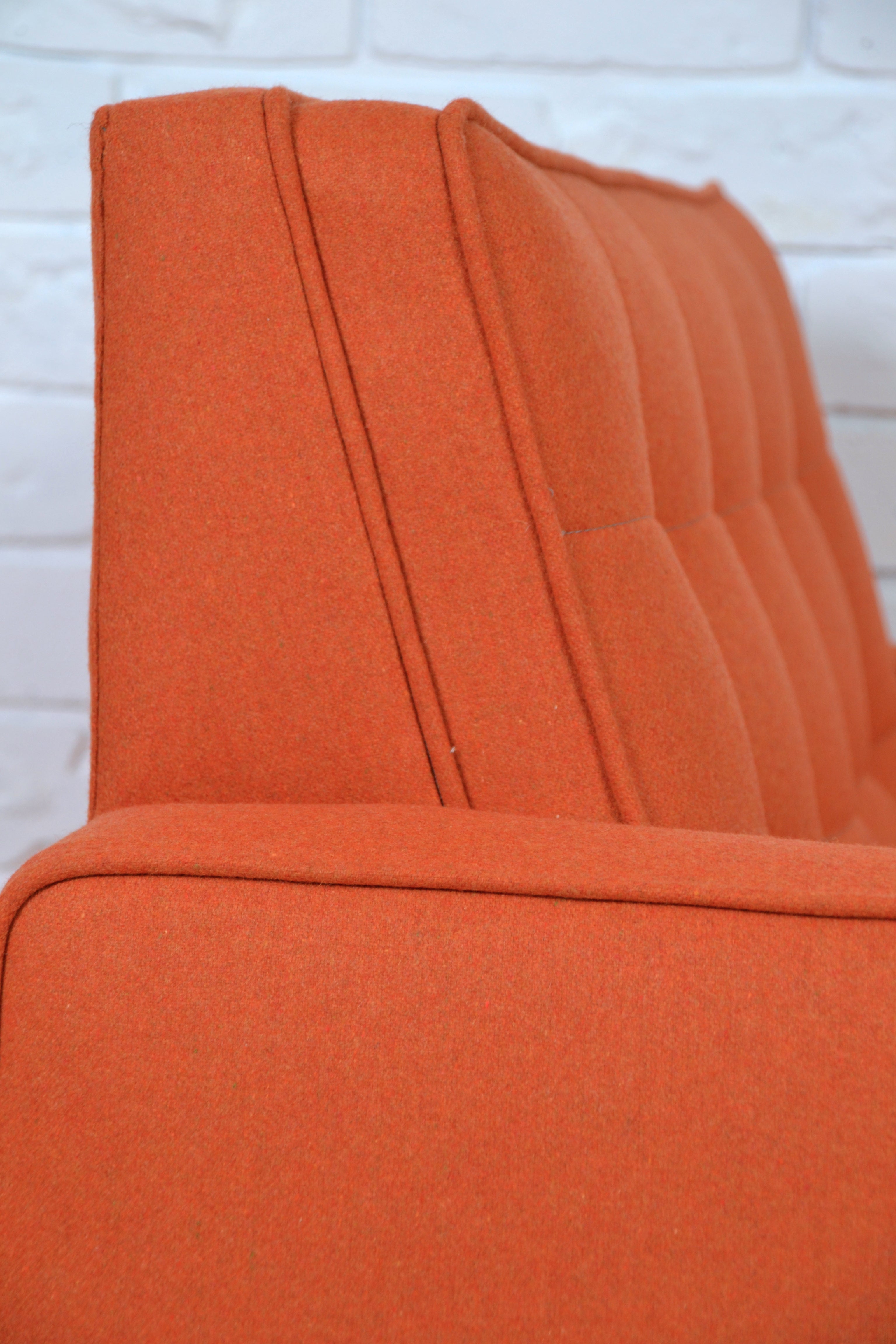 Mid century Florence Knoll armchair- Featherston Interiors RESTORED Warwick eco-wool