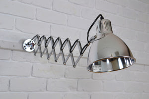 Vintage drafting articulated scissor wall lamp- old new stock / as new