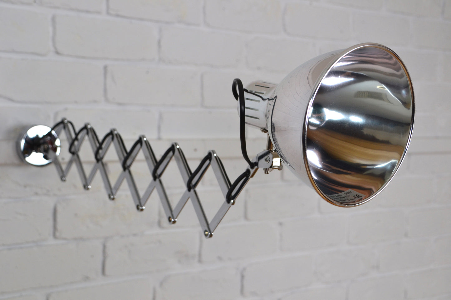 Pair Vintage drafting articulated scissor wall lamp- old new stock / as new