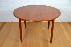 Mid century Danish Teak extension dining table - restored