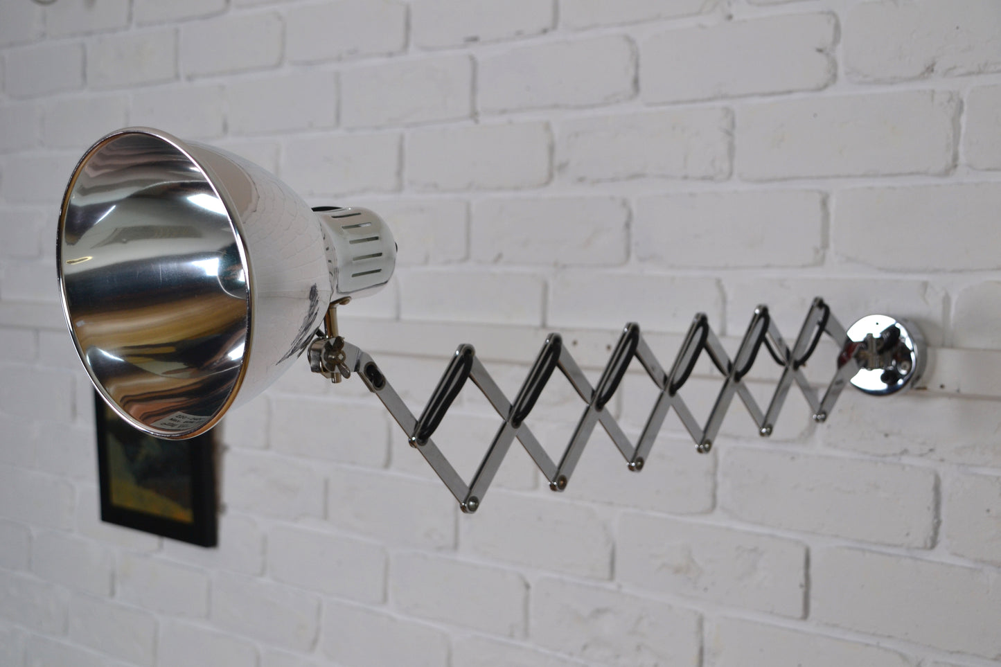 Pair Vintage drafting articulated scissor wall lamp- old new stock / as new