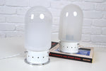 Load image into Gallery viewer, Pair of Mid century Italian Murano glass dome lamps by Carlo Nason, Venice

