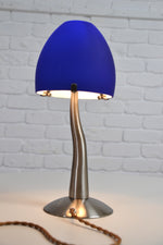 Load image into Gallery viewer, Vintage Post Modern 1990s German mushroom glass lamp
