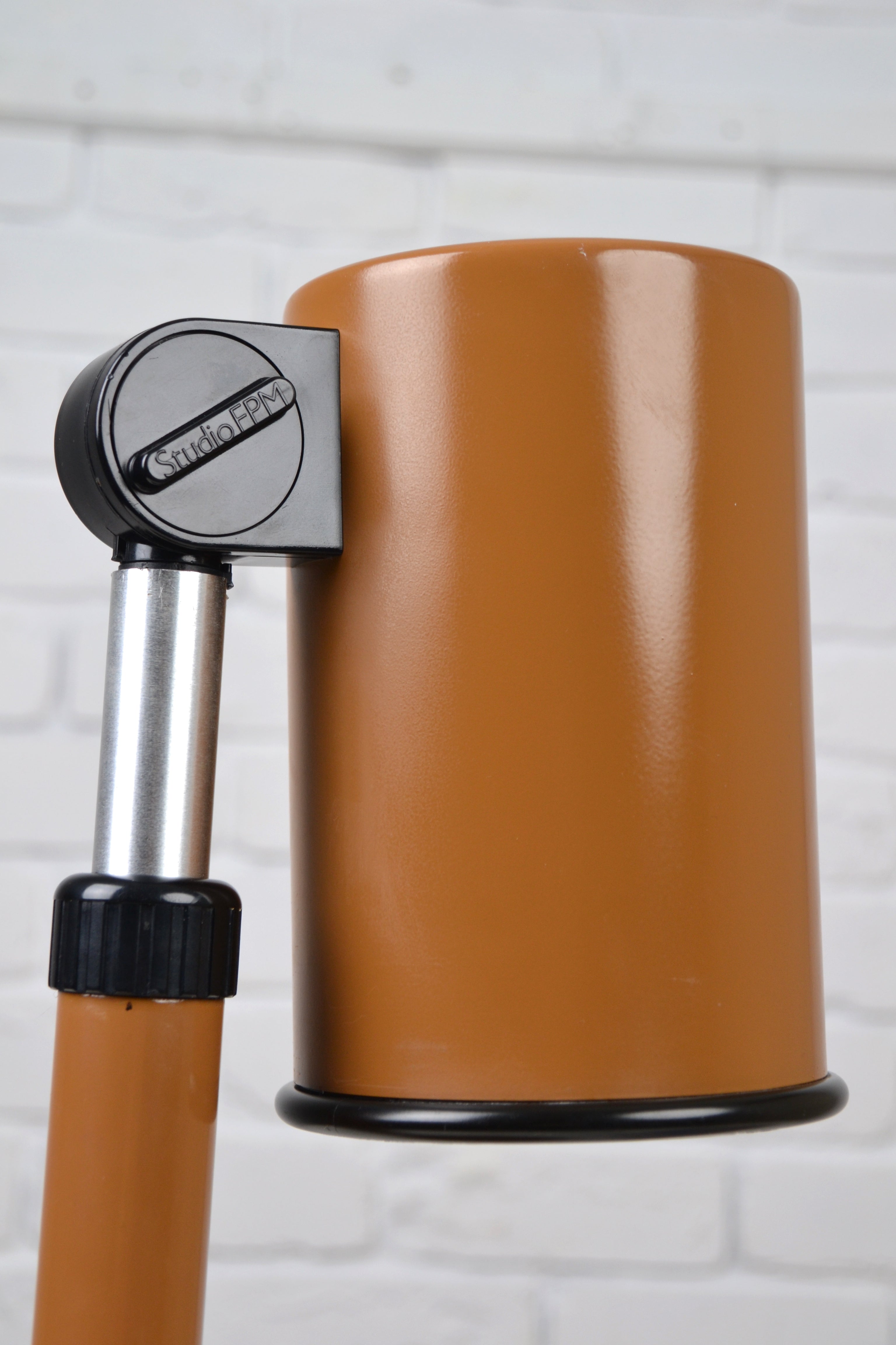 Vintage telescopic table lamp by Studio FPM in Caramel hue
