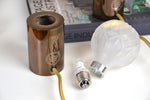 Load image into Gallery viewer, Modern designer crystal bulb table lamps by Lee Broom UK
