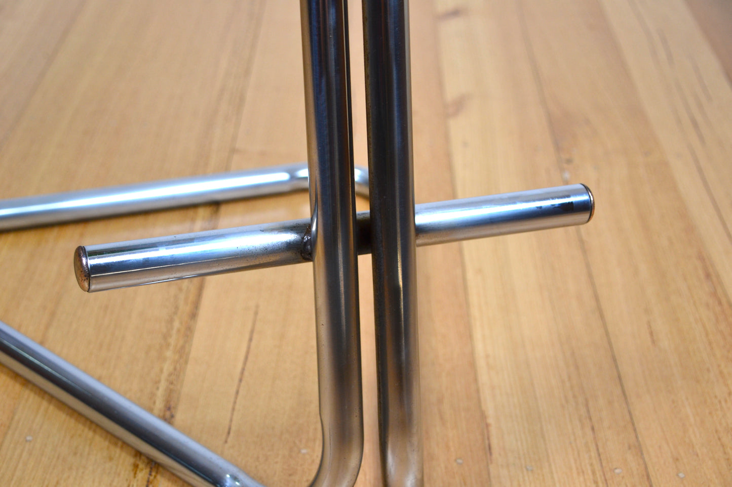Vintage Tractor stool in green & chrome / abstract furniture art