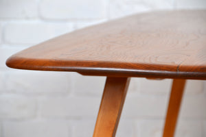 Mid century English solid Elm / Beech table by Ercol 1950s Restored