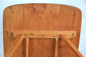 Mid century English solid Elm / Beech table by Ercol 1950s Restored