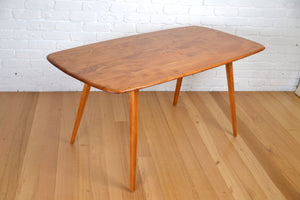 Mid century English solid Elm / Beech table by Ercol 1950s Restored
