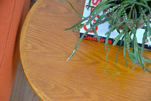 Vintage Scandinavian side / coffee table - restored Oak