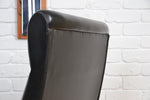 Load image into Gallery viewer, Danish 1960s Armchair Illum Wikkelso Leatherette &amp; Rosewood
